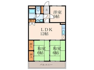 第１０岡部ビルの物件間取画像